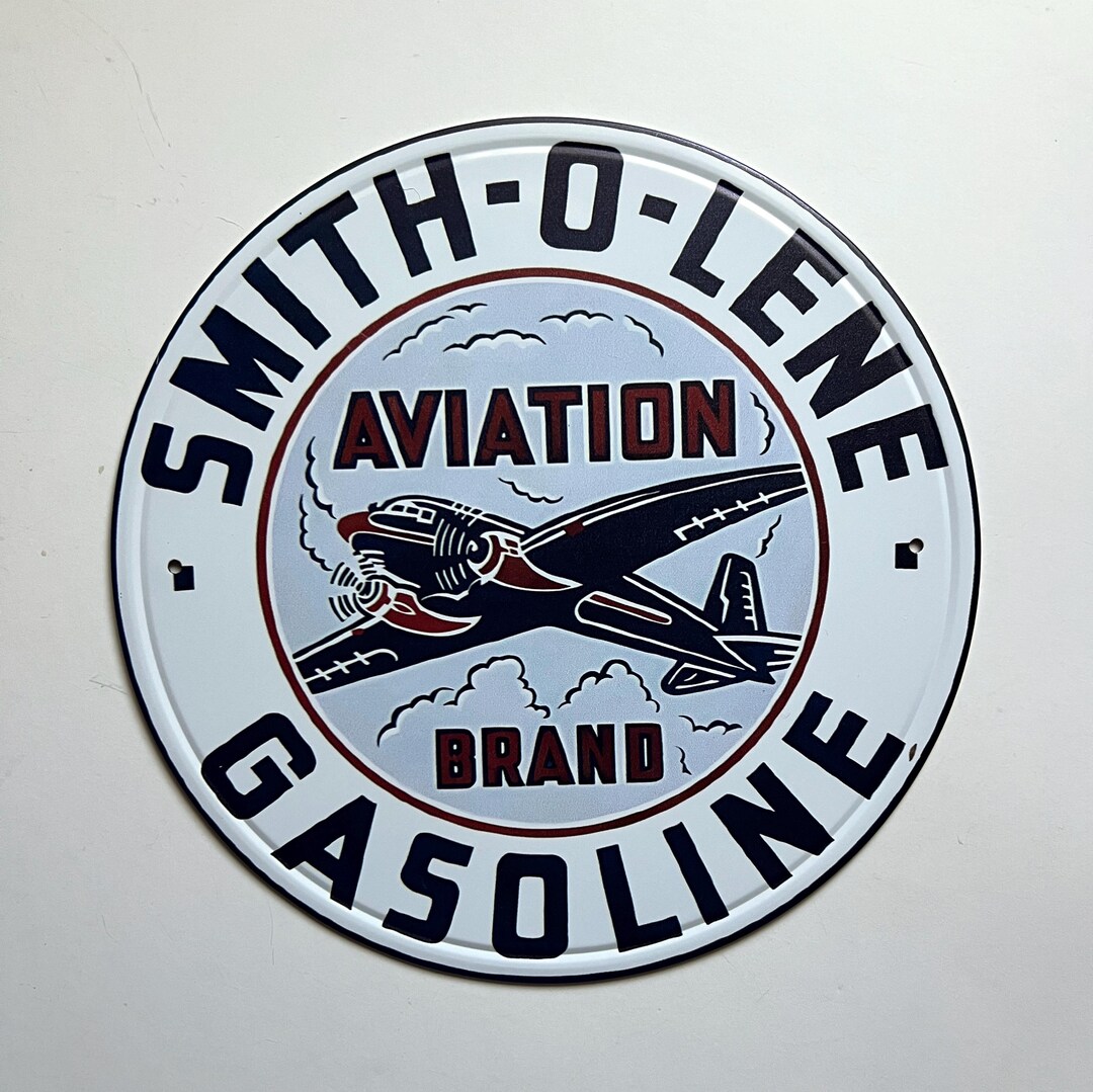 8" Smitholene Rustic Round Metal Sign Man Cave Tin Sign Garage Smith-o ...