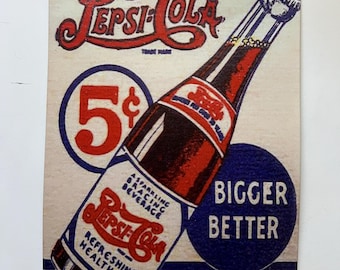 Jackgold Honey Plaque en métal rétro Pepsi Cola pour garage, cuisine, entrée, grotte, bar, club, maison - 20,3 x 30,5 cm