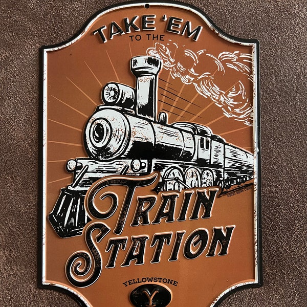 Train Station Sign - Etsy