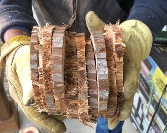 4-5" cedar slices