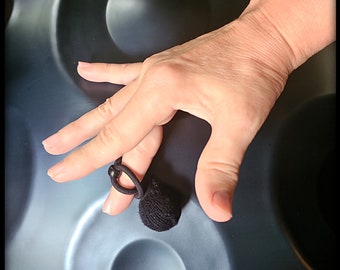 Handpan Finger Mallets - 1" Rubber (also for Rav Drum, Tongue Drum, Hang Drum, Steel Drum) - Set of 2