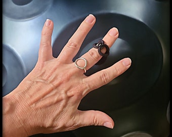 Handpan Finger Mallets - 1" Rubber (also for Rav Drum, Tongue Drum, Hang Drum, Steel Drum) - Set of 2