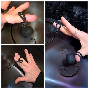 Handpan Finger Mallets - 1" Rubber (also for Rav Drum, Tongue Drum, Hang Drum, Steel Drum) - Set of 2 image 2
