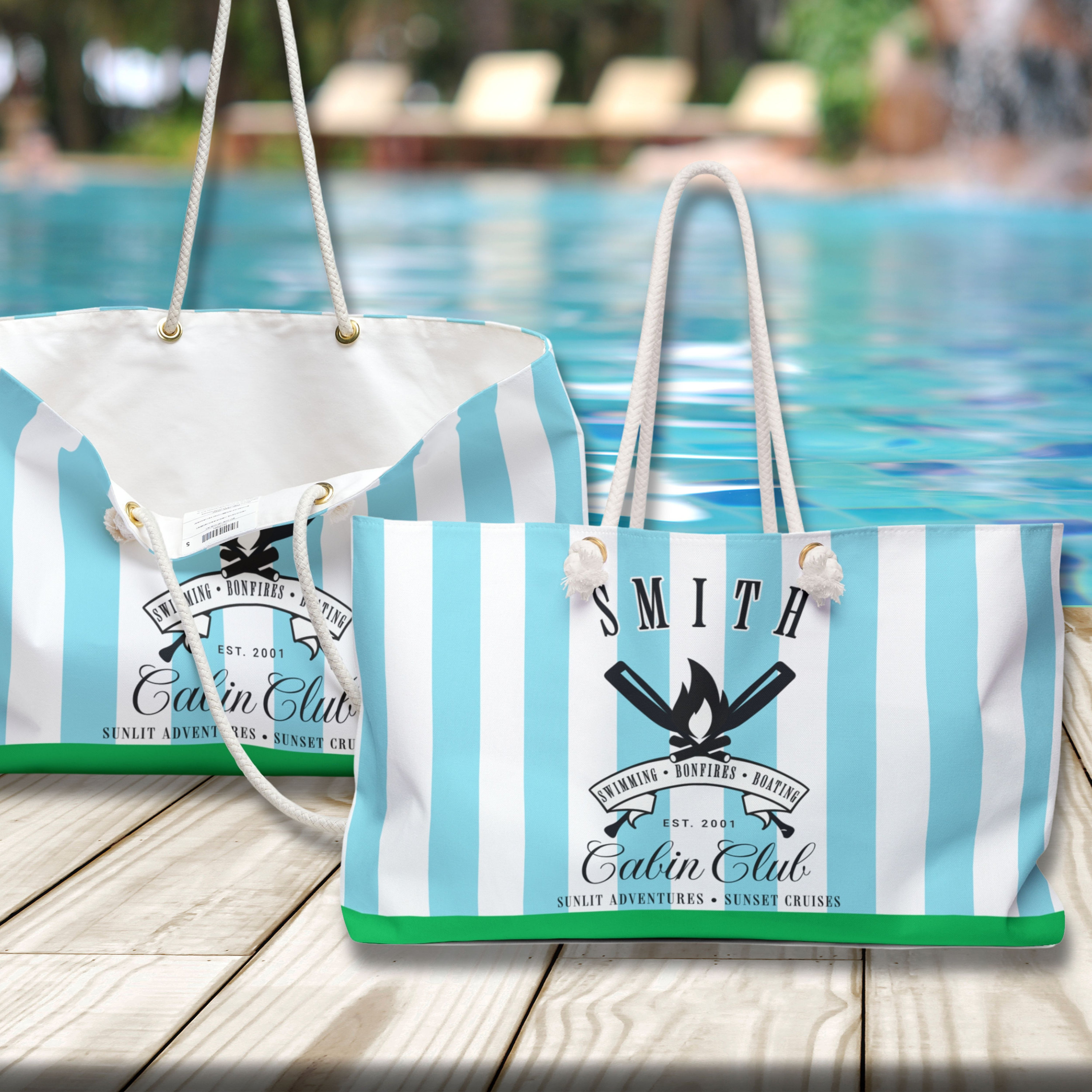 Personalized Beach Bag With Name Custom Beach Bag Pool Accessories ...
