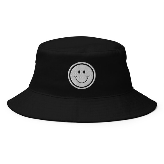 Smiley Face Bucket Hat Smiley Face Hat Bucket Hat Smiley Etsy