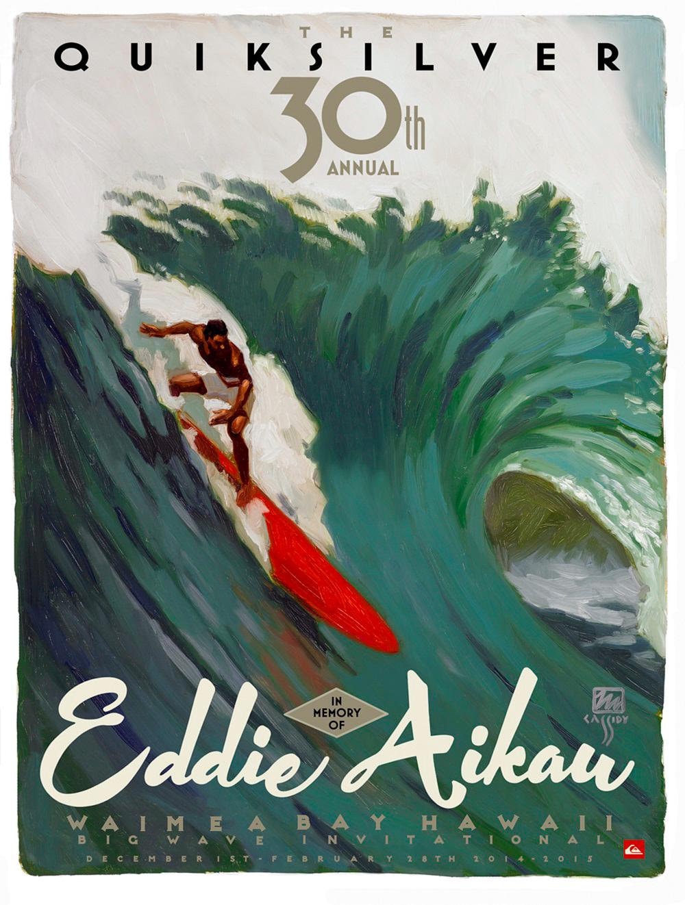 The quicksilver iEddie Aikau ポスターのみ Eddie Aikau Poster - Etsy