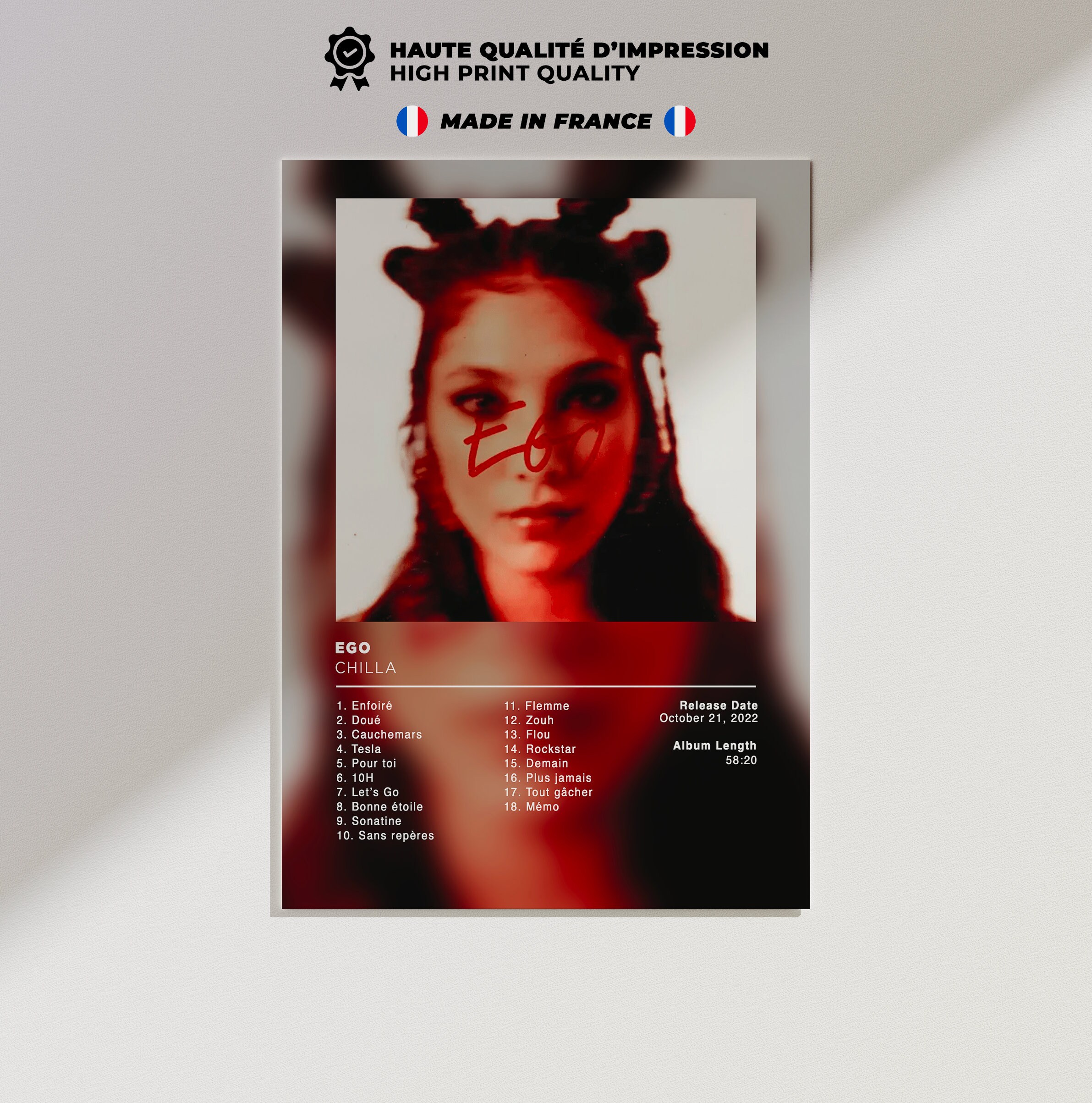 Album Poster Ego De Chilla Rap Posters Album Cover Album Etsy