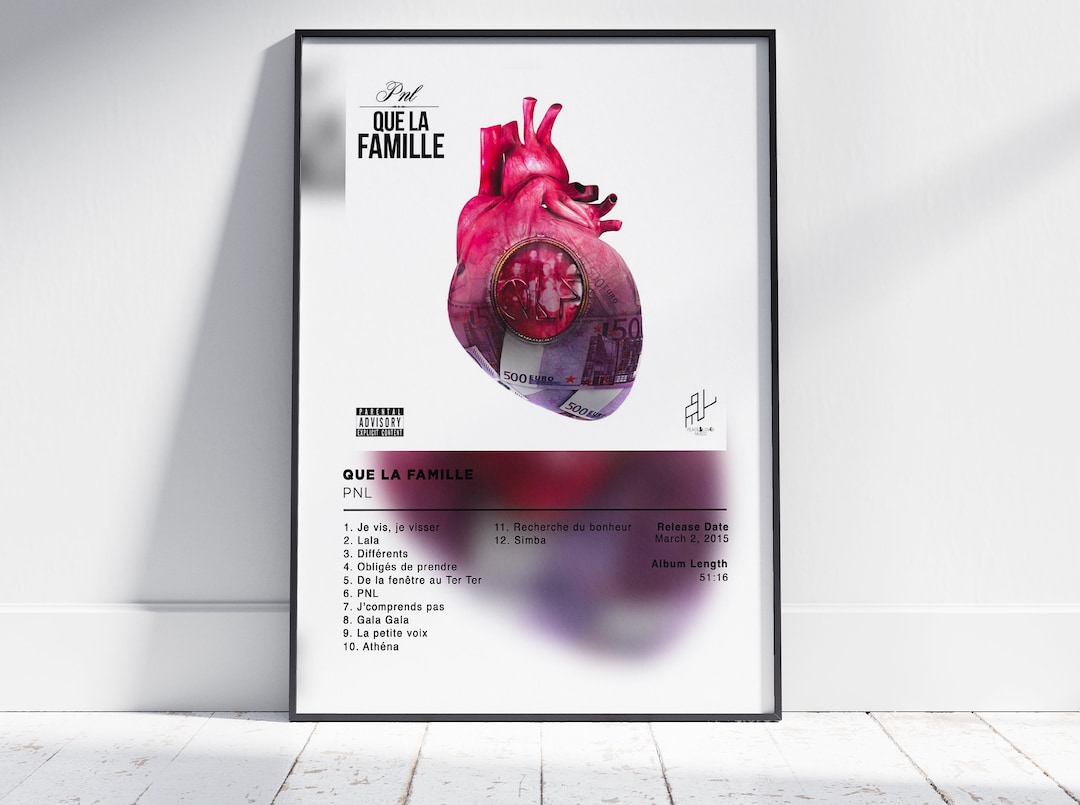Album Poster Que La Famille De PNL Rap Posters Album Cover - Etsy