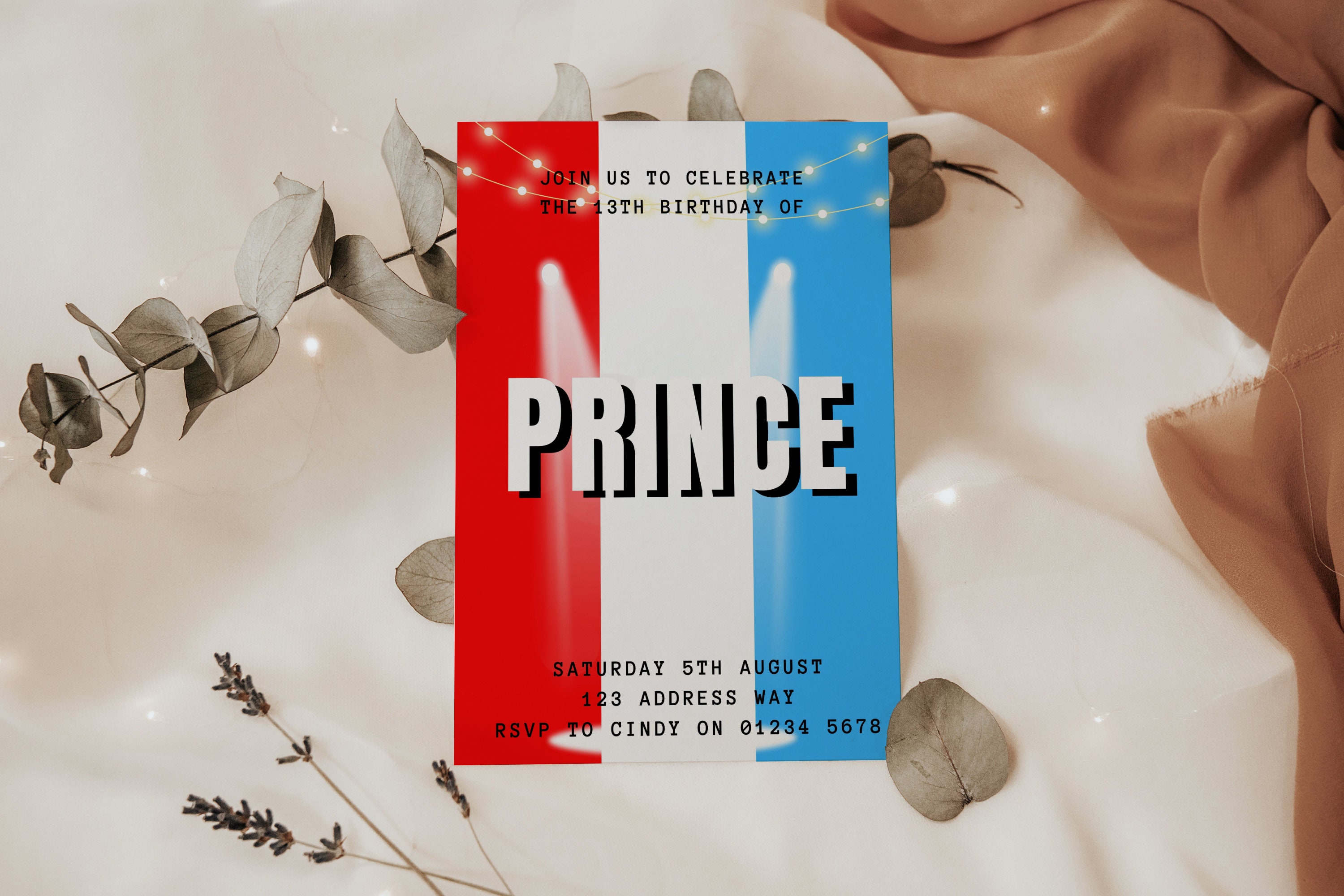 Prime Birthday Invitation Evite Template Instant Digital Download ...