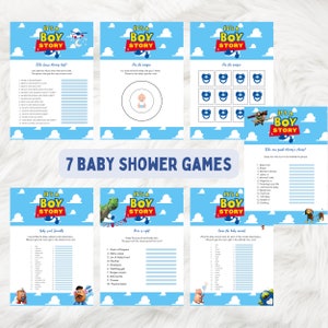 È una storia da maschietto, giochi per baby shower