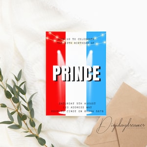 Prime Birthday Einladung evite Vorlage sofortiger digitaler Download druckbare Invite
