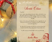 Personalised Letter from santa template christmas printable letter north pole mail editable instant download
