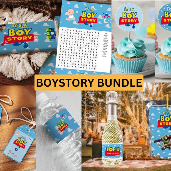 It's a boy story bundle baby shower bundle toy story theme