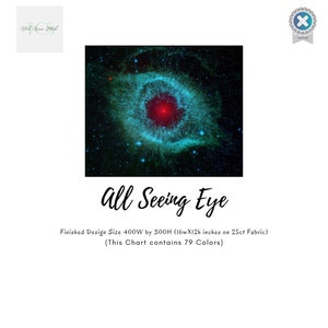 All Seeing Eye Cross Stitch Pattern, Pattern Keeper Compatible