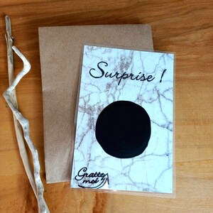 Carte à gratter, carte annonce à gratter PERSONNALISABLE, carte pour demande parrain/marraine, annonce grossesse, demande en mariage