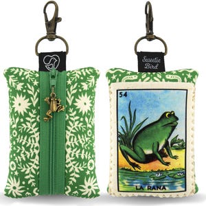 La Rana Frog Pouch, Loteria Card Neoprene Coin Wallet image 2