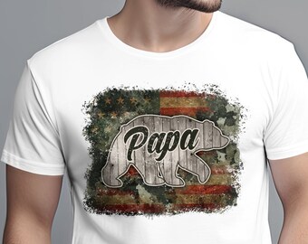 Beschützendes Papa T-Shirt, neues Papa Shirt, Geschenk für Vater, Vatertags-Shirt, Papa zu sein Shirt, Familien-T-Shirt, cooles Vater-Shirt, Papa Bär