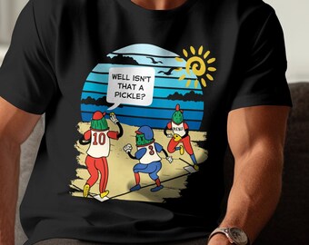 Pickles playing Baseball T-Shirt, Funny Base Ball Shirt, Baseball Mom Tee, Sports Dad Top, Game Day Tailgating, Sunday Game Vintage shirt