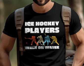 Ice Hockey T-Shirt, Vintage Ice Hockey Player Tee, Hockey Fan Shirt, Ice Hockey Coach Shirt, Sports Fan Shirt, Ice Hockey Mom, Dad