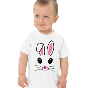 Easter Bunny Toddler tshirt, Rabbit Costume, Bunny Face Shirt, Easter Tee, Happy Easter Shirt, Kids Easter Top, Easter Outfit