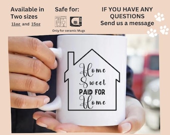 Mortgage payoff gift, mortgage free mug, debt free mug, debt free coffee mug, financial freedom gift, no more debt, zero debt, mortgage paid