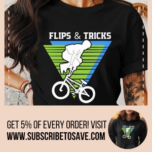 BMX Rider T-Shirt, Retro Bmx Shirt, Cool Urban Style Tee, Bmx Illustration Top, Freestyle Bmx Hoodie, Stylish Graphic Tee, Casual Wear