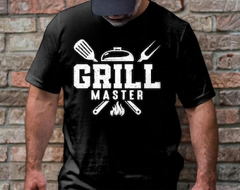 Grill Master T-Shirt, Meat smoker shirt, Grilling shirt, BBQ Chef tshirt, Meat lover present, outdoor cooking, BBQ Griller Tee