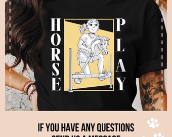 Hobby Horse T-Shirt, Hobby Horse Champ shirt, Hobby Stick Horse T-Shirt, Classically Trained Equestrian Funny Hobby Horse, Horse lover tee