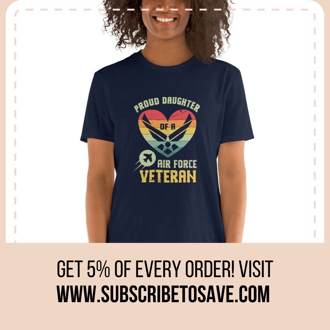 My Daughter Is In The Air Force Decal - 3.5x3.75 Inch Military Pride Sticker Veteran Owned