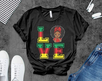 Liebe schwarze Frauen T-Shirt, schwarze Geschichte Monat Shirt, Frauen Empowerment Shirt, schwarze Frauen Power, schwarze Königin T-Shirt, schwarze Frauen sind magische Top