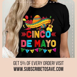 T-shirt sombrero Cinco De Mayo, haut Fiesta mexicain couleurs confort, fête Cinco De Mayo, cadeau mexicain amusant, t-shirt Puebla Mexico Party du 5 mai