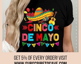 Cinco De Mayo Sombrero T-Shirt, Comfort Colors Mexican Fiesta Top, Cinco De Mayo Party, Funny Mexican Gift, May 5 Party Puebla Mexico Tee
