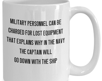 Military coffee mug, Veteran Gift Idea, Navy Captain Mug, Funny Military Cop, Gift for Military Personnel, Navy Gifts, Military Gift