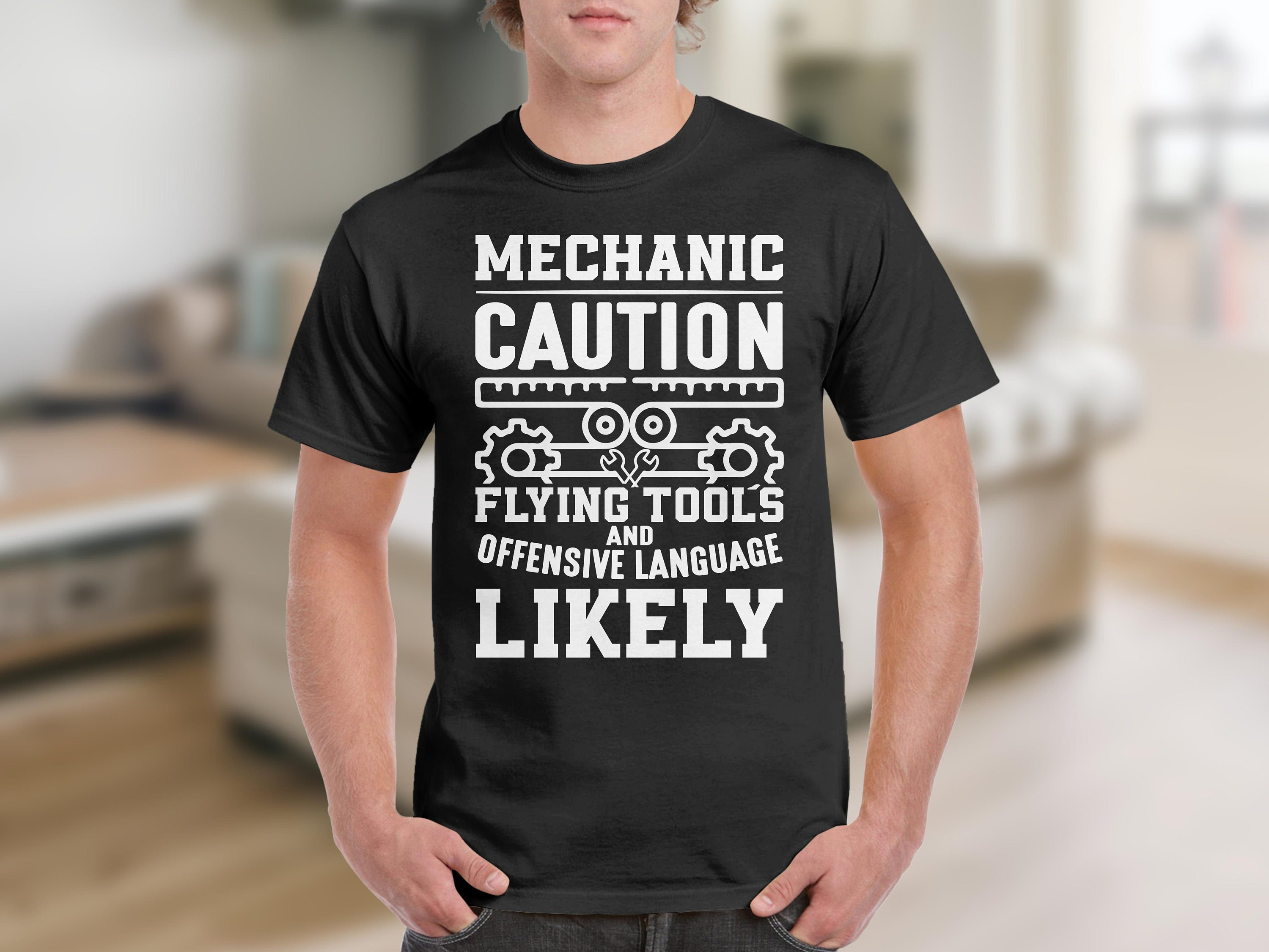 Caution Mechanic T-Shirt Caution Mechanic T-Shirt