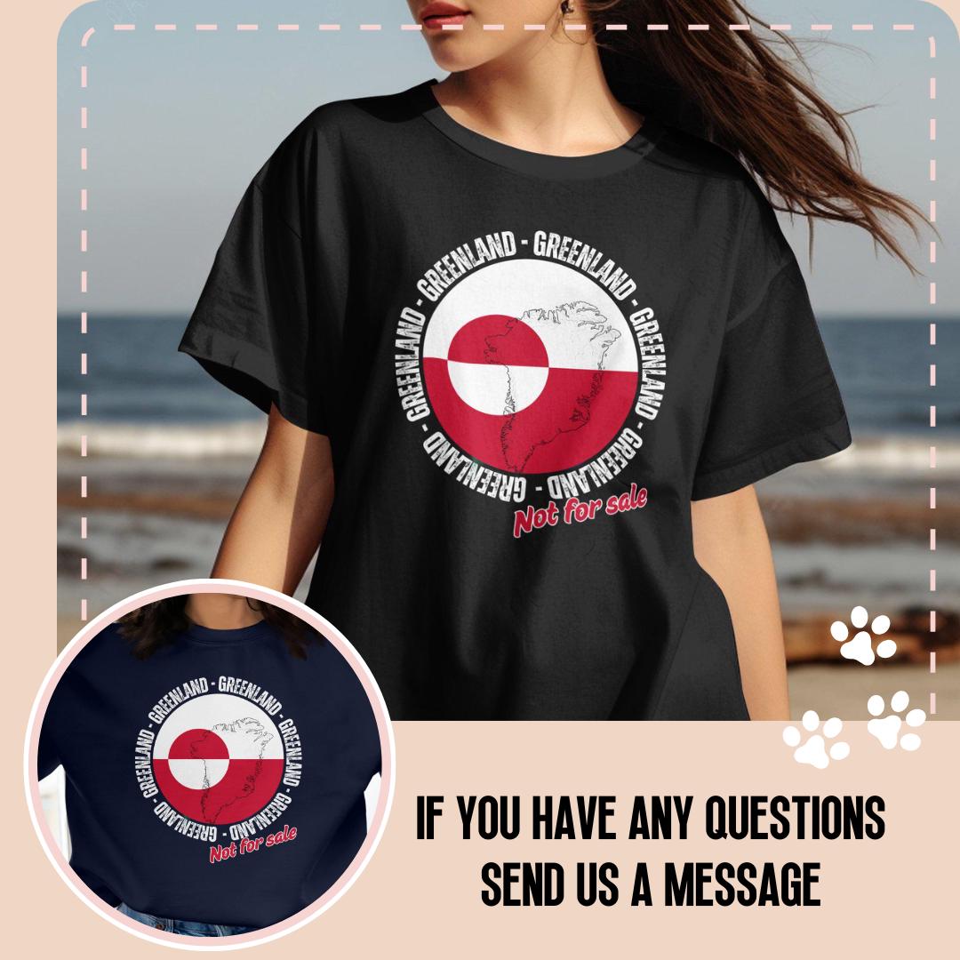 Greenland Not For Sale Shirt, Greenland Is Ours T-Shirt, Greenlandic Flag Shirt, Finnish Danish Sweatshirt, Greenland Pride Sweater