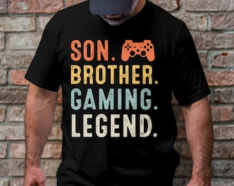Son Brother Gaming, Legend T-shirt, Gaming Son, Gamer Shirt, Gamer Brother Gift, Video Game Lover Gift, Gaming Shirt, Vintage Gaming Shirt