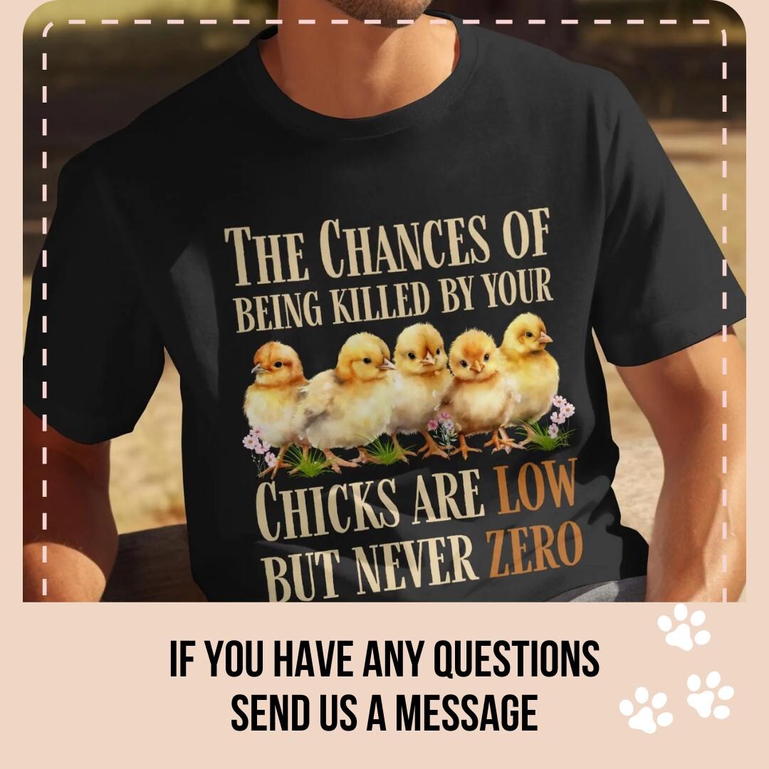 ひよこが少ないTシャツ、面白い鶏のTシャツ、かわいい動物のシャツ