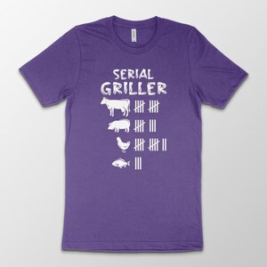 T-shirt Serial Griller, tee-shirt Barbecue, chemise de fumeur de viande, cadeau de mangeur de porc, chemise Grilling Scoreborad, t-shirt BBQ Chef, cadeau amateur de viande image 8