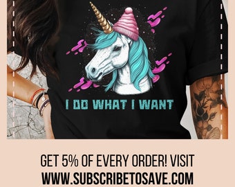 Punk Unicorn T-Shirt, Grunge Unicorn Tee Shirts, Pastel Goth Tee, Emo Goth Shirt, Soft Grunge Top, Gothic Shirt, Fantasy Punk Rock Unicorn