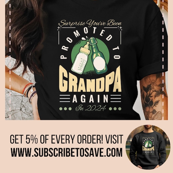 Promoted To Papa Shirt Grandpa Announcement T-Shirt Promoted To Papa Shirt Grandpa Announcement T-Shirt