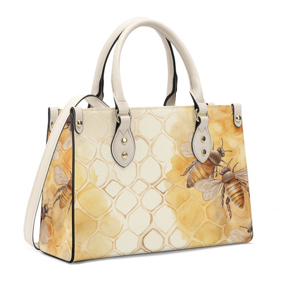Beekeeper Handbag Honey Bee Bag Bumble Bee Bee Keeper Gift Bee Hive Present Bee Lover Gift Yellow Queen Bee Hand Bags Cute Apiarists