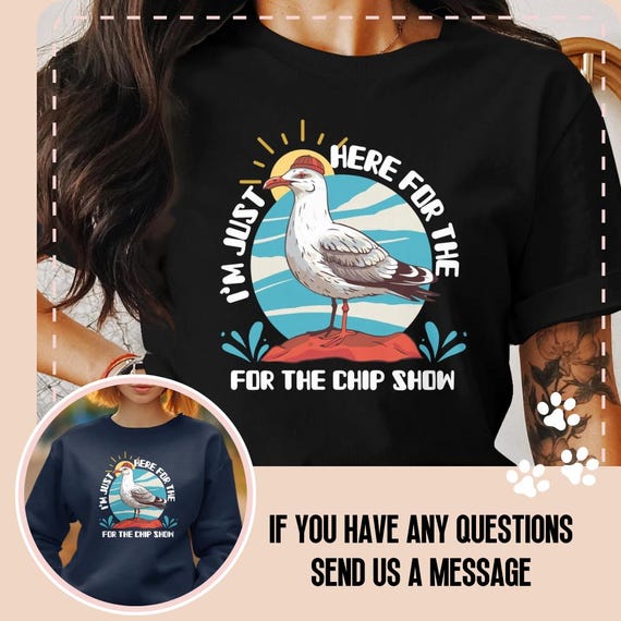 Funny Seagull Shirt. Ocean Lover And Bird-Watching Tee Funny Seagull Shirt. Ocean Lover And Bird-Watching Tee