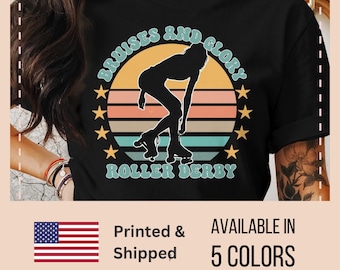 Roller Derby T-Shirt, Rollschuhlaufen Geschenk, Roller Derby Fan Shirt, Roller Derby Top, Roller Derby Geschenk, Roller Girl Shirt, Rollschuhlaufen T-Shirt