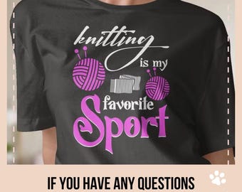 Funny Knitting T-Shirt, Knitter Gift Tee, Yarn Lover T-shirt, Knitter Shirt, Crafters Gift, Cute Knitting Tee, Yarn Lover Tshirt,Crafty Gift