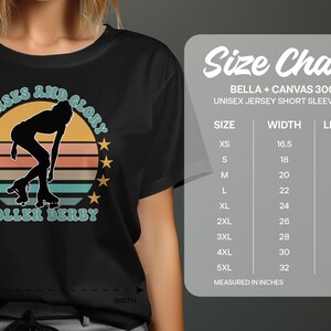 Maglietta Roller Derby, regalo per pattinaggio a rotelle, maglietta per fan di Roller Derby, top Roller Derby, regalo Roller Derby, maglietta per ragazze Roller, maglietta per pattinatori a rotelle immagine 2