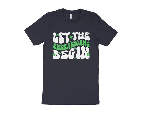 Let The Shenanigans Begin Retro Style St Patricks Day T-Shirt Let The Shenanigans Begin Retro Style St Patricks Day T-Shirt