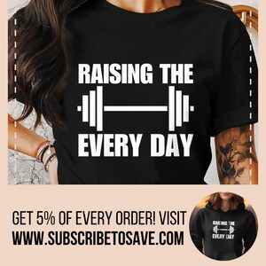 Weightlifting T-shirt, Raising The Barbell TShirt, Lifting Weights Shirt, Fitness Enthusiast Tee, Gym Apparel, Weightlifter Hoodie