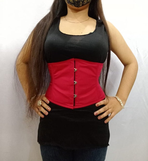 Cotton Underbust Waist Trainer Waspie Cincher Tight Lacing 