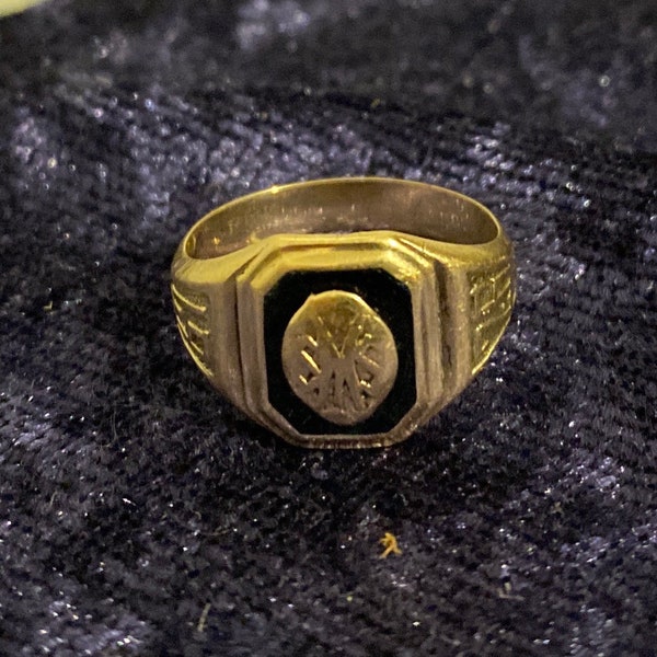 Vintage Class Ring Etsy