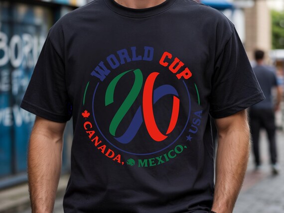 World Cup 2026 T-Shirt, Soccer FIFA Tee, United States Canada Mexico, Copa Mundial de la FIFA 2026